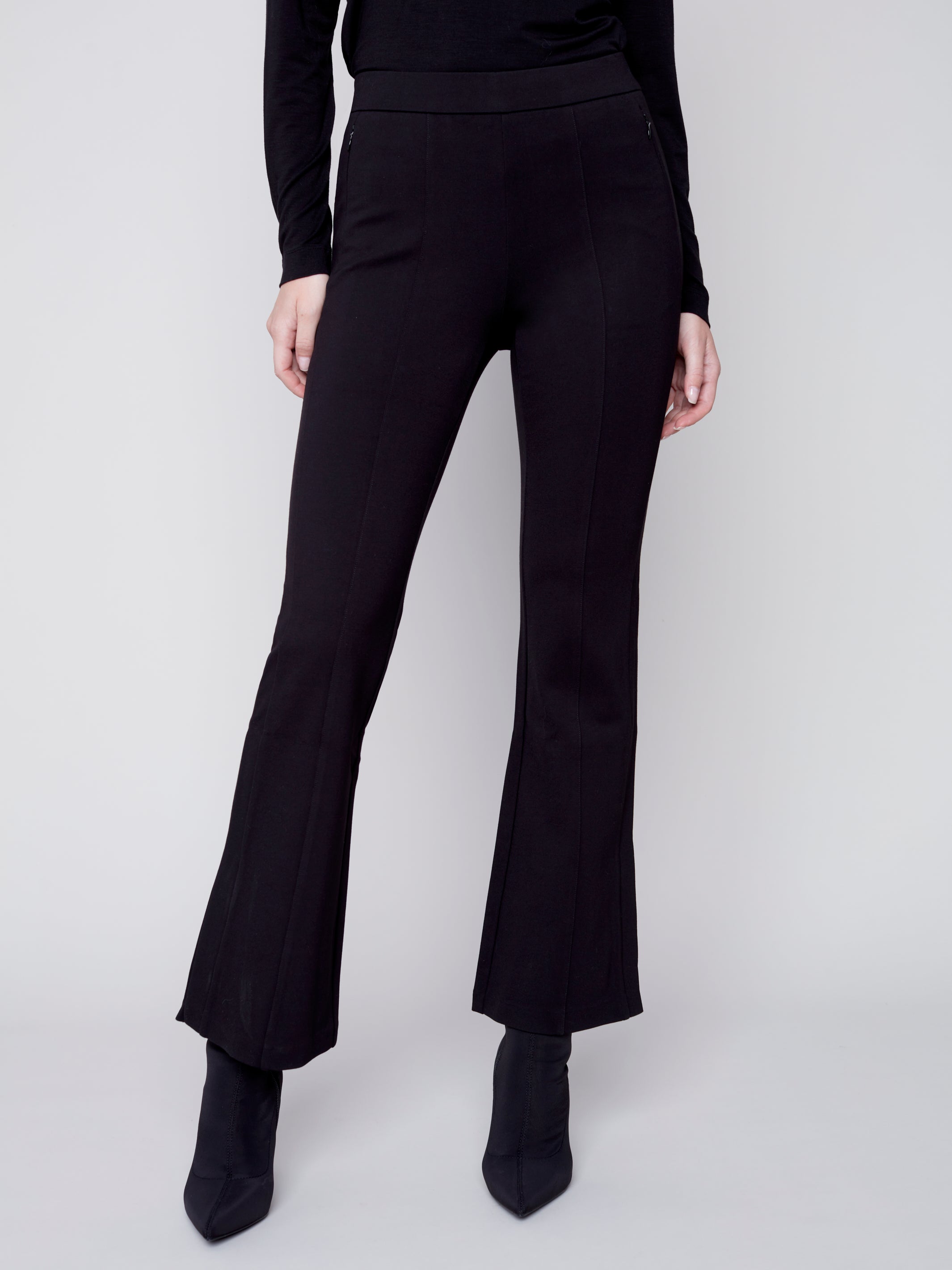 Best Ribbed Trousers: Good American Plated Rib Flare Pants, 7 Stylish  Pairs of Trousers You Can Wear All Day Without Wrinkling