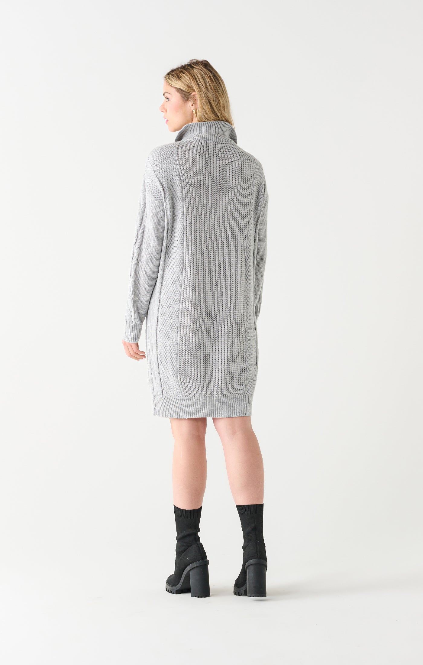3/4 Zip Sweater Dress