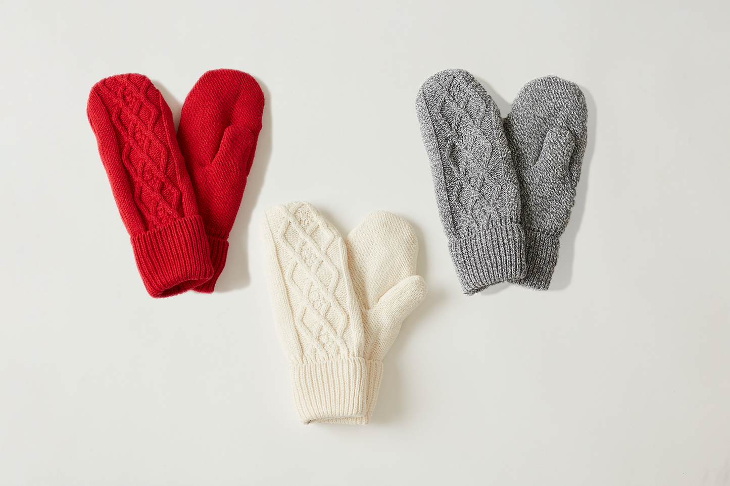 CABLE MITTENS